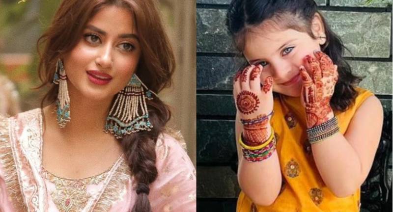 Sajal Aly expresses love for Aiman Khan’s daughter Amal Muneeb