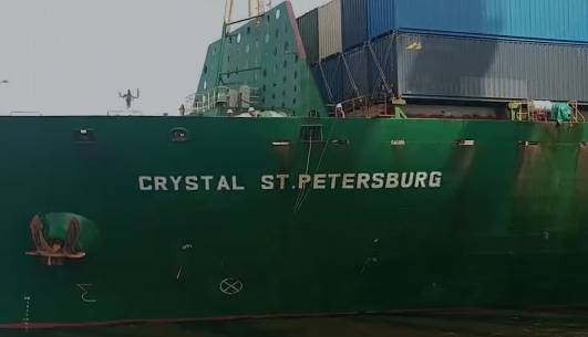 Russian cargo ship Crystal St Petersburg reaches Pakistan 