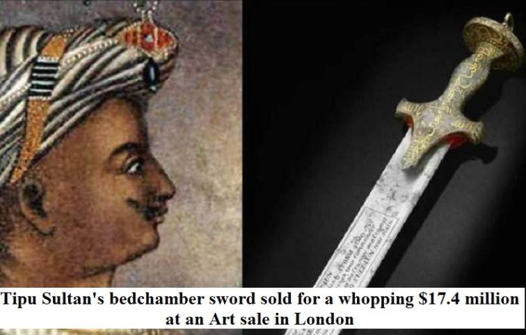 Tipu Sultan’s sword sold for whopping $17.4 million at London auction