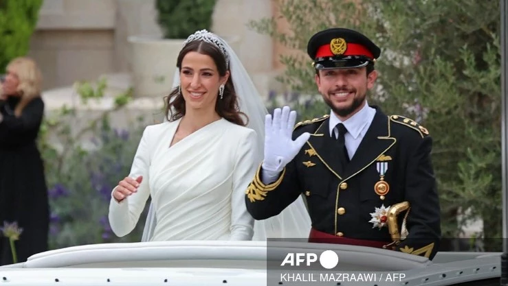 Jordan crown prince weds Saudi princess in lavish ceremony