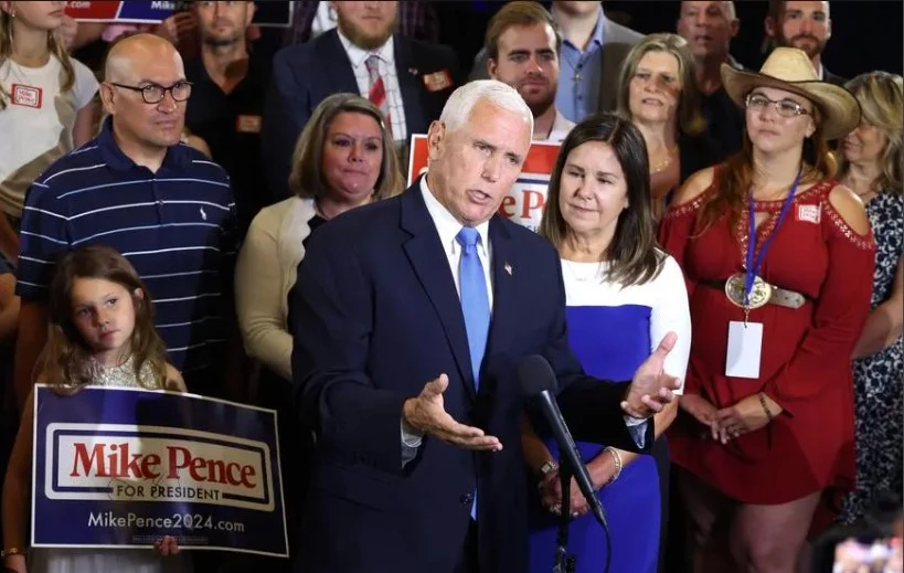 Pence bids to topple Trump as Republican 2024 frontrunner