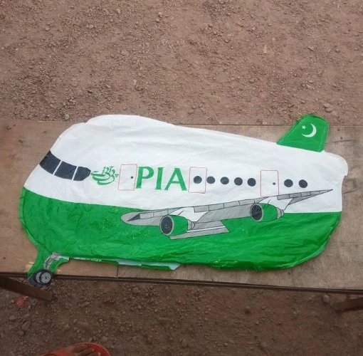 PIA aircraft-shaped balloon found again in Indian-hed Kashmir