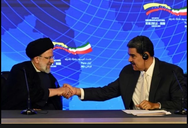 Iran and Venezuela have 'common enemies,' Raisi says in Caracas