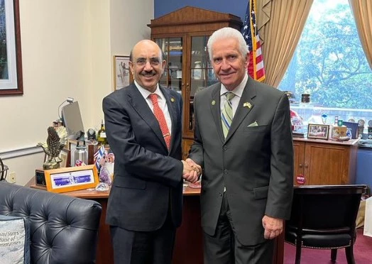 Pakistan envoy holds talks with US Congressman Jim Costa