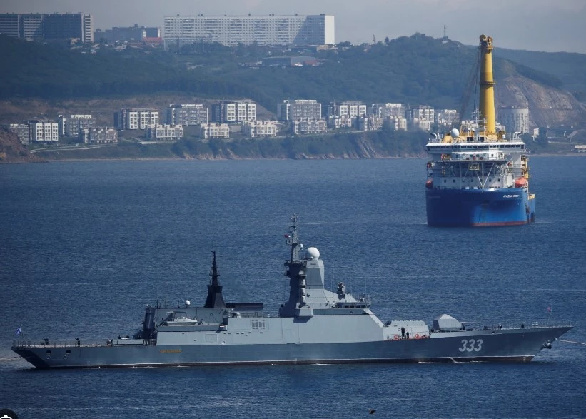 Taiwan detects two Russian warships off its coast