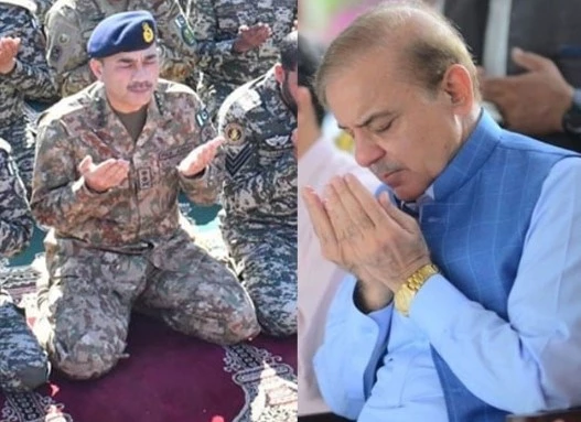 PM Shehbaz, COAS Gen Asim Munir offer Eid prayers in Parachinar with army jawans