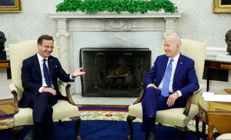 Biden tells Swedish PM 'looking forward' to NATO bid's approval