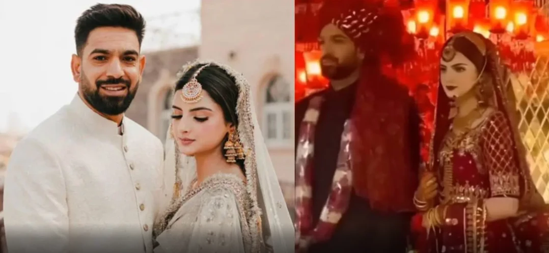 Haris Rauf and Muzna Masood Malik tie knot, clips go viral