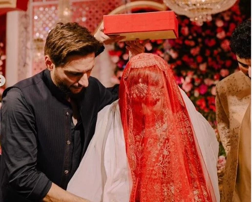 Wedding clicks of Shahid Afridi’s eldest daughter Aqsa Afridi surface online