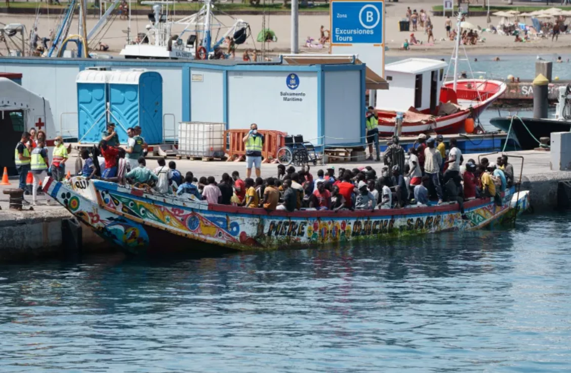 Spain coastguard saves 86 migrants from boat near Canaries