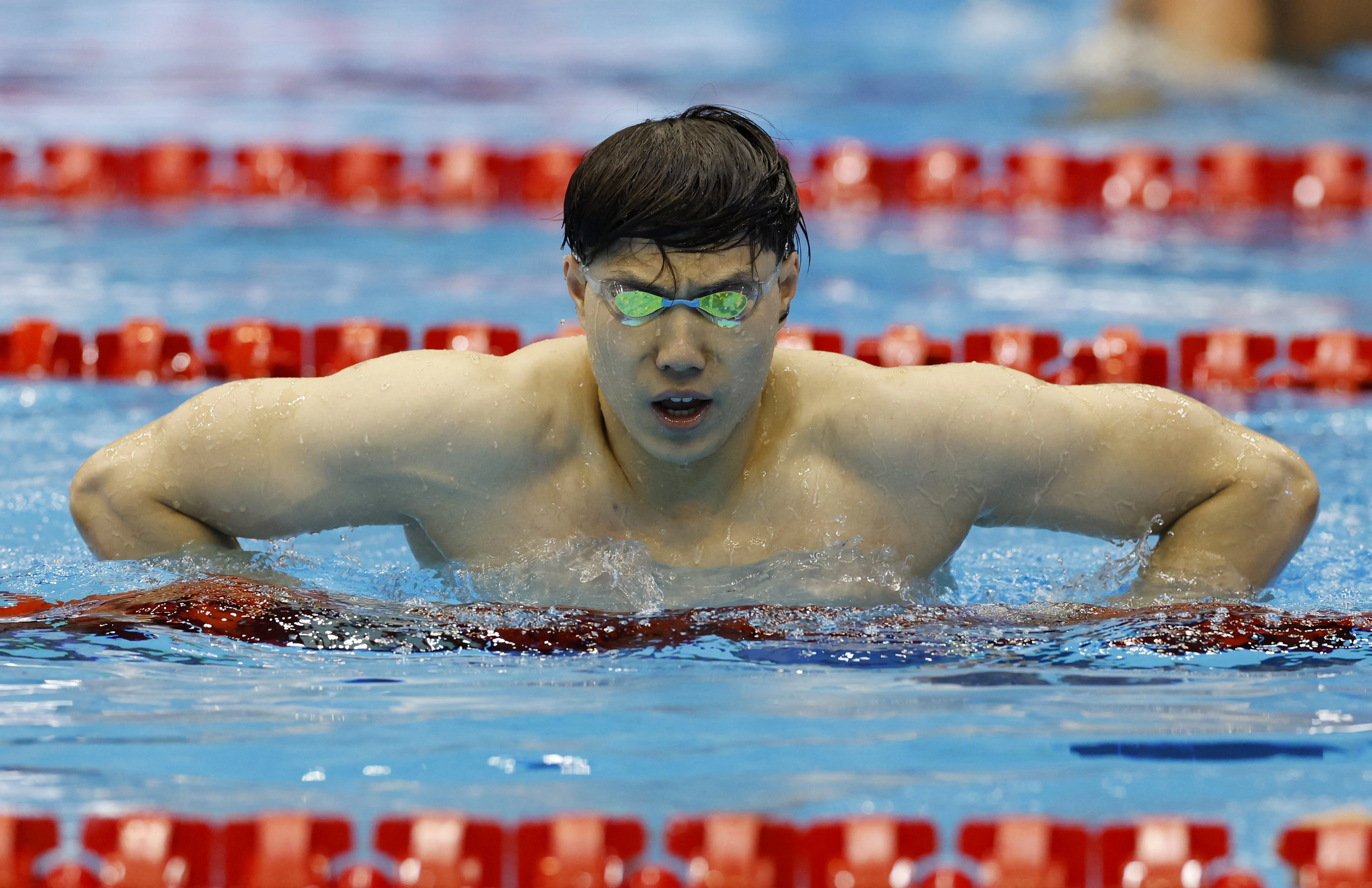 China's Qin wins men's 50m breaststroke world title