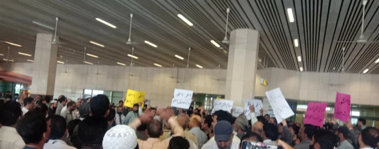 CAA employees protest against outsourcing of airports