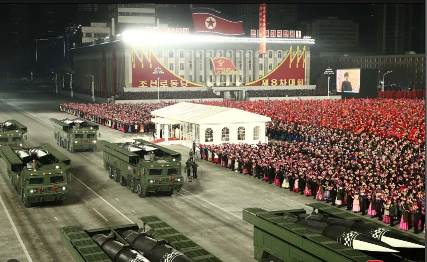 Kim oversees North Korea military parade showcasing new drones, ICBMs