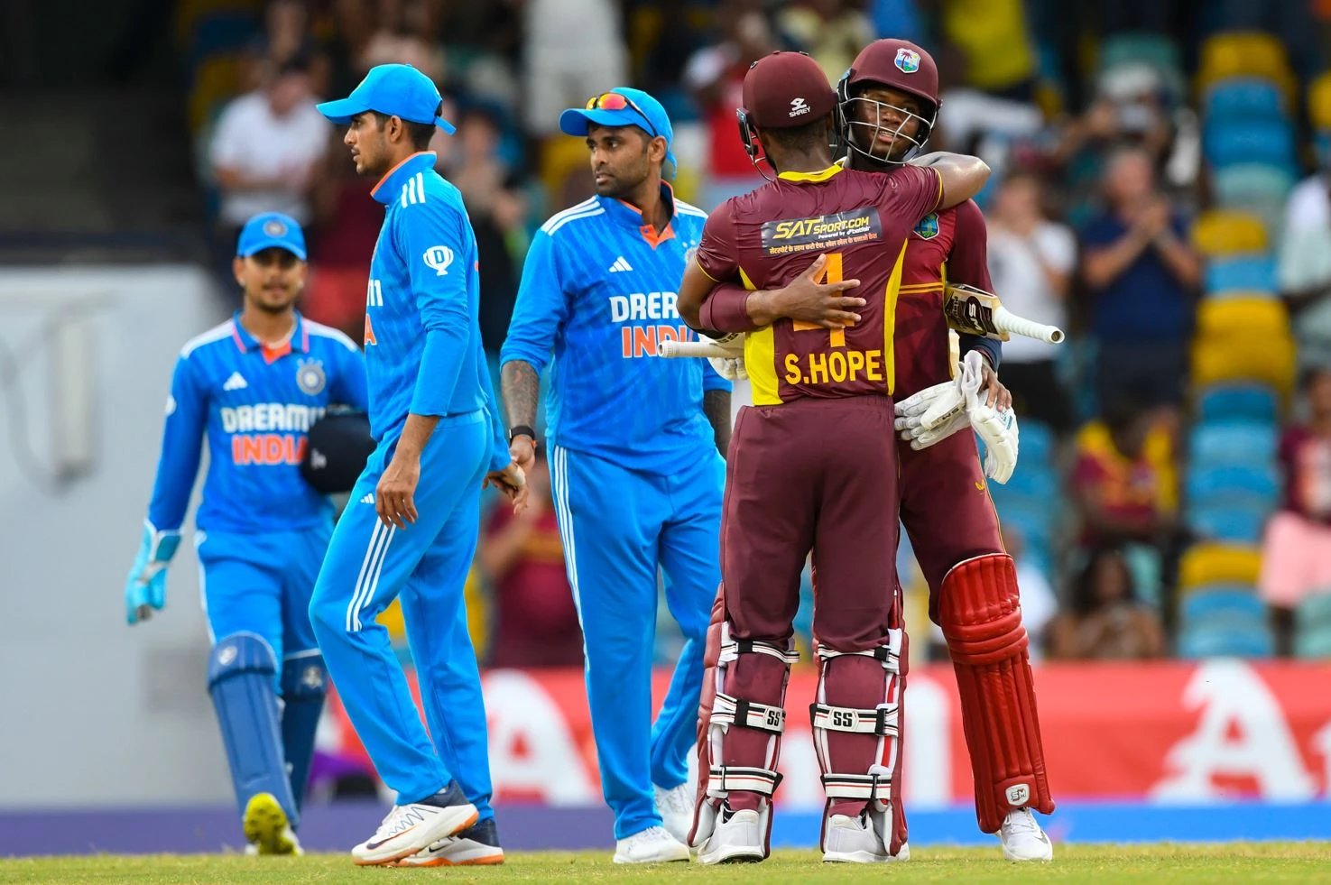 Hope leads Windies to first ODI win over India in four years