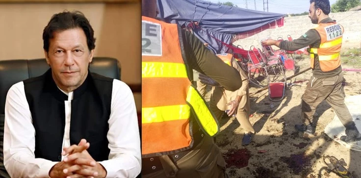 PTI Chairman Imran Khan condemns Bajaur suicide attack   