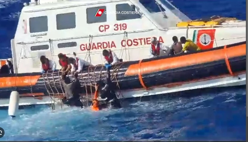 Stranded migrants saved, but dozens missing off Italy in rough seas