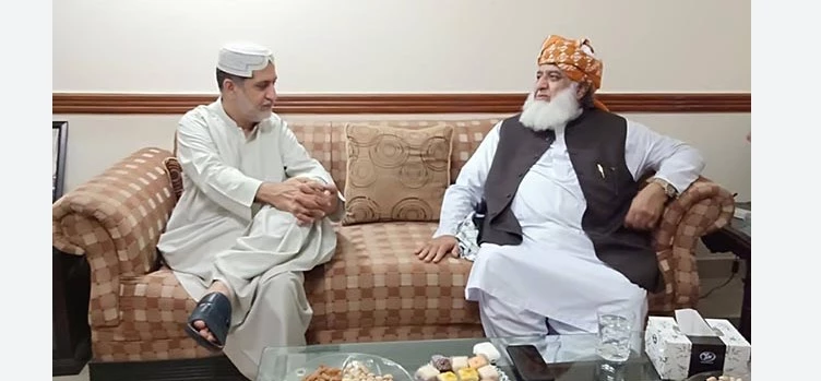 Akhtar Mengal, Maulana Fazlur Rehman discuss names for caretaker PM, CM Balochistan