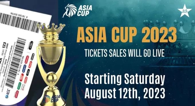 Asia Cup tickets to go on sale from Saturday