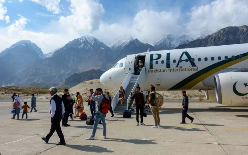 Skardu Airport gains international status as first PIA flight from Dubai lands