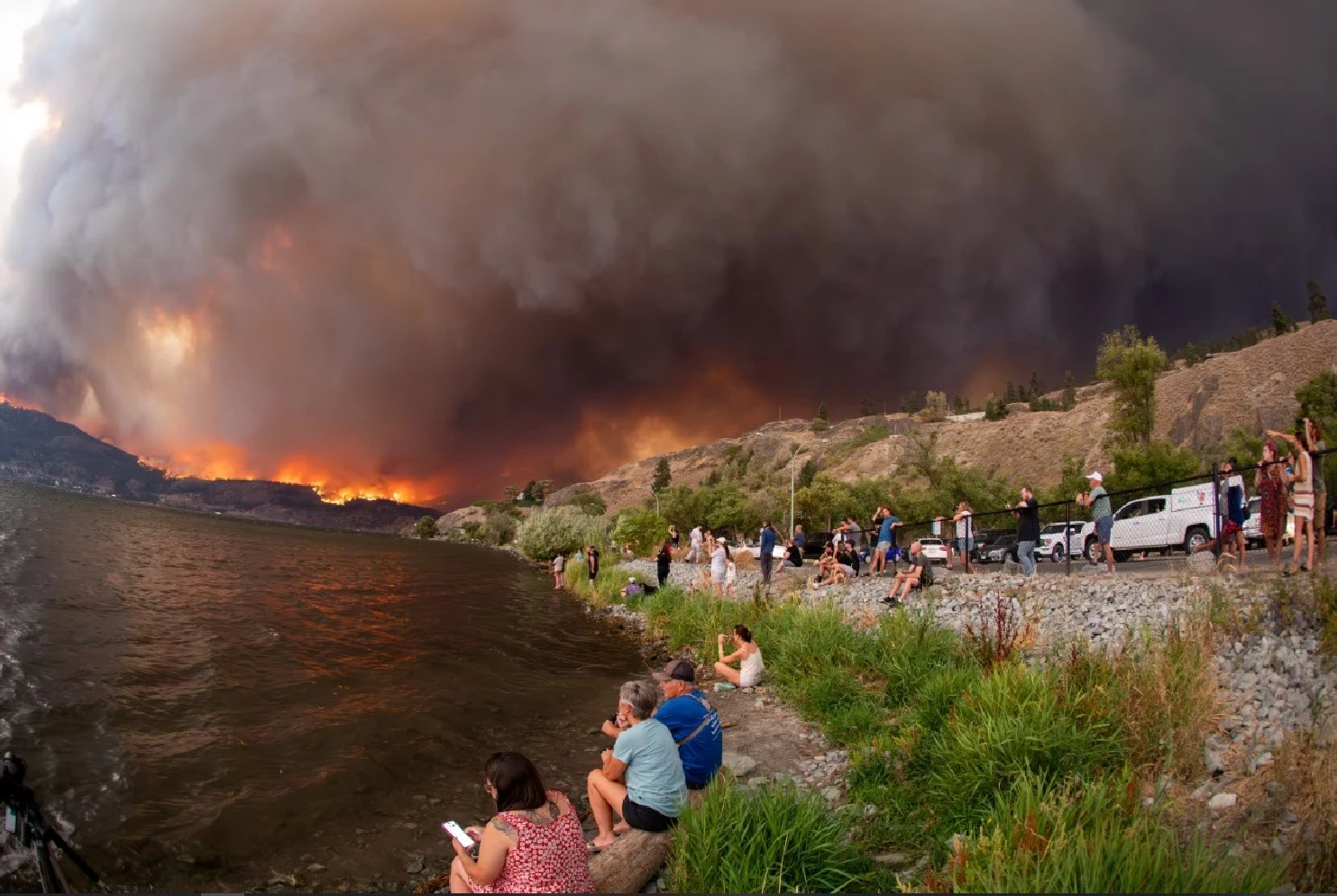 Wildfires threaten western Canada city as far north evacuated