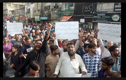 Protest against inflated electricity bills staged in Rawalpindi