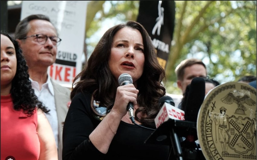 'We're still fighting:' striking actors march in New York