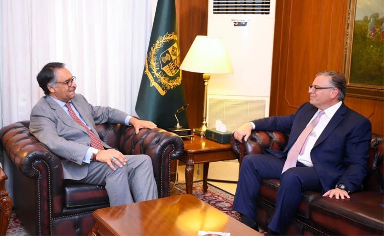 US envoy Blome calls on FM Jalil Jilani in Islamabad