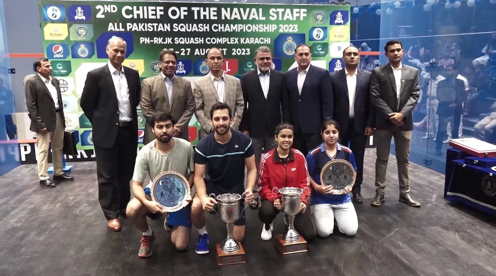 Nasir, Zainab wins 2nd Chief of Naval Staff All Pakistan Squash Championship 2023