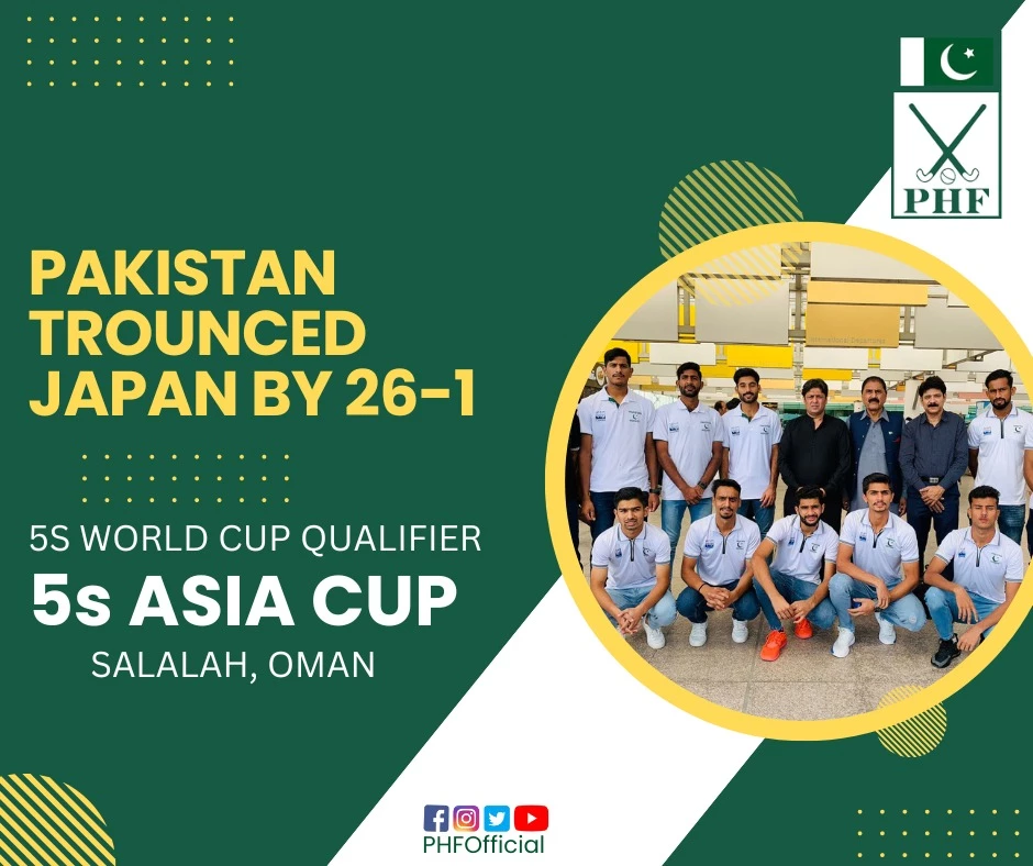 Pakistan trounce Japan 26-1 5s Asia Cup