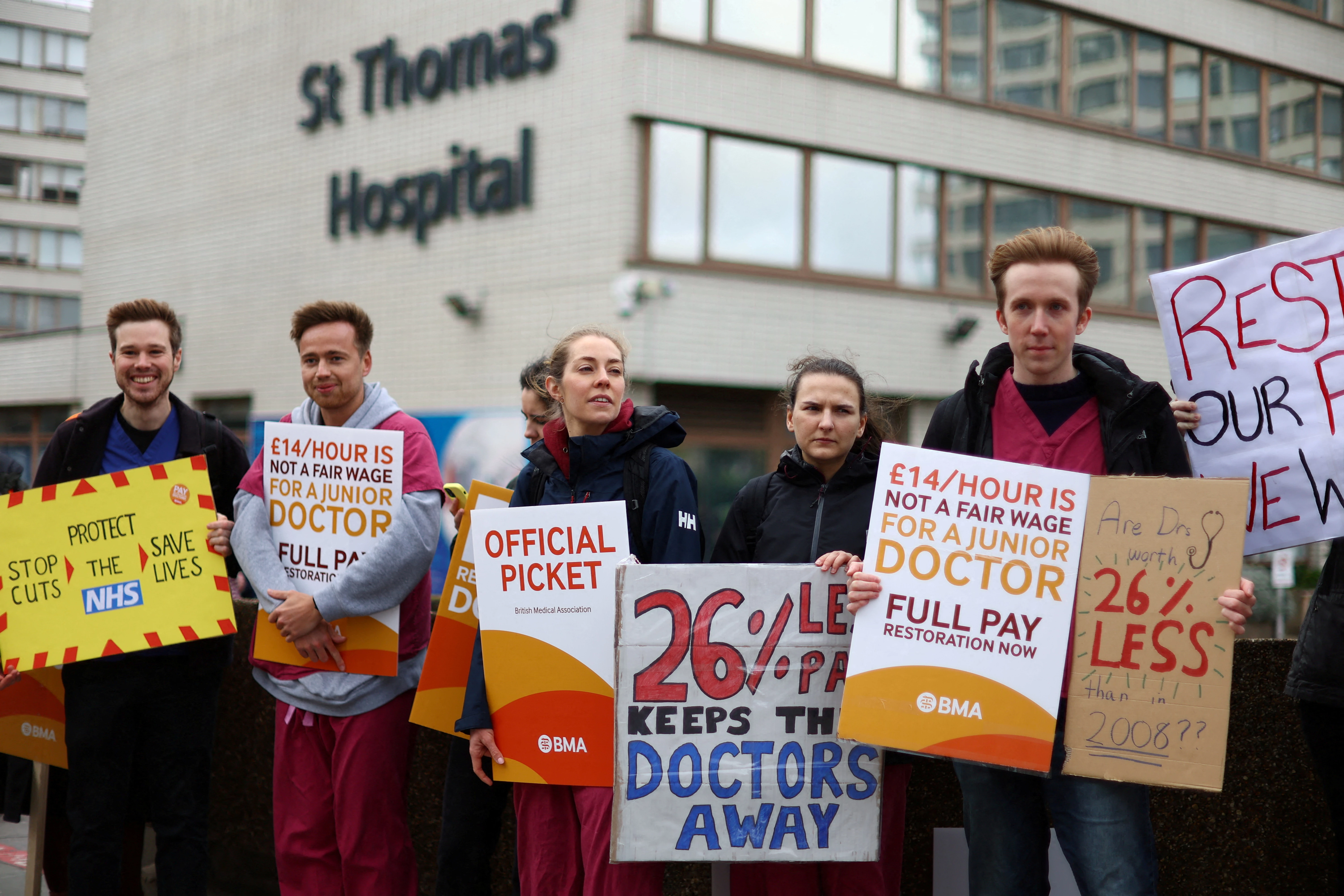 England junior and senior doctors to strike together in a first