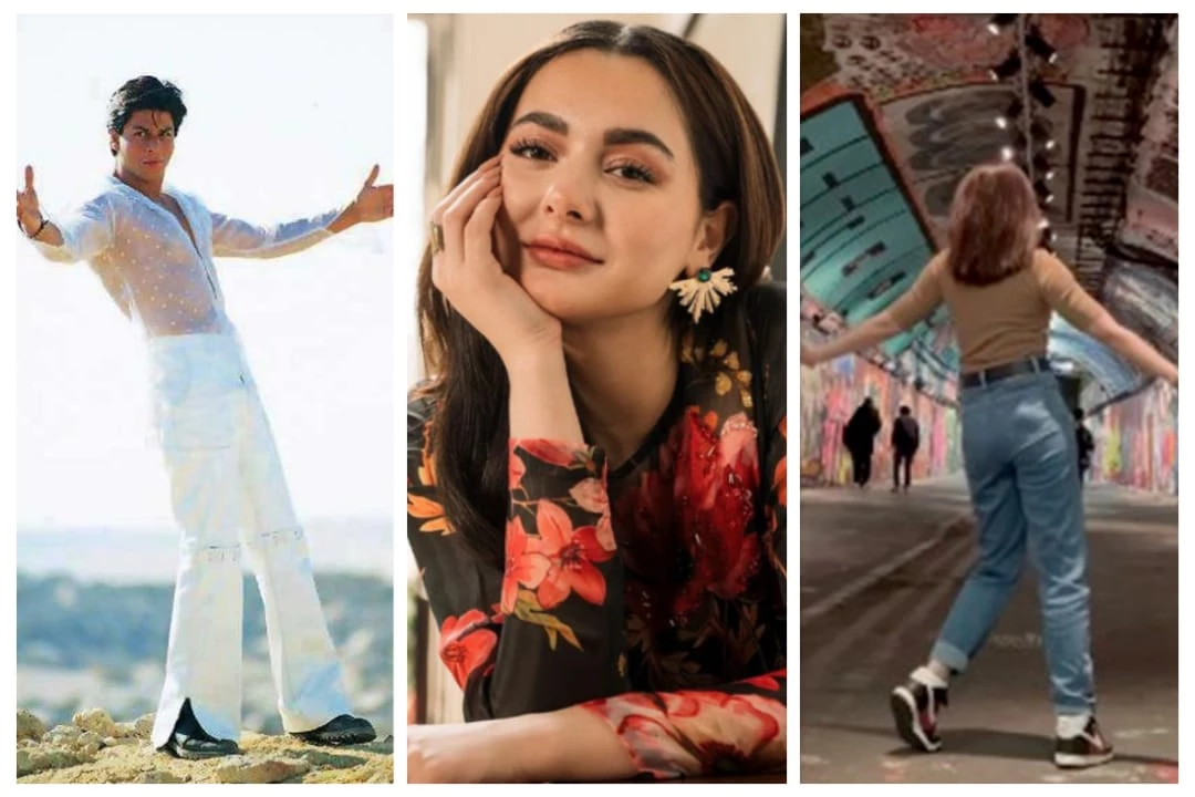 Hania Amir mimicks Bollywood King Shah Rukh Khan in ‘Mein Hon Na’ style