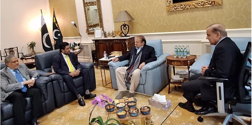 Kamran Tessori meets Nawaz Sharif in London, discuss political, economic situation