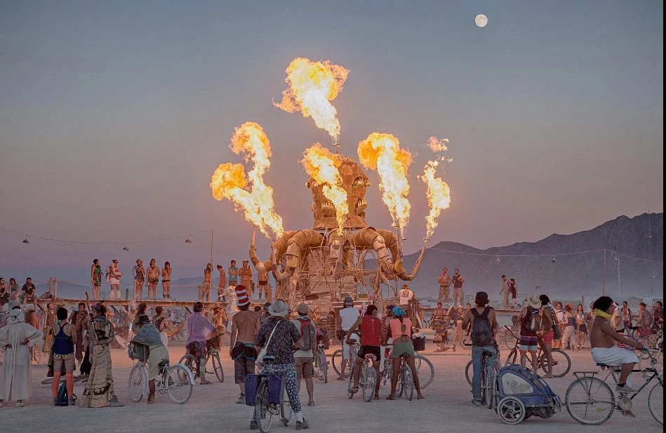 Desert downpours dampen spirits of Burning Man festival in Nevada