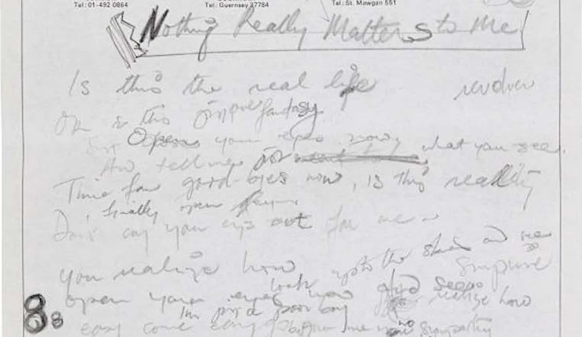 'Bohemian Rhapsody' original manuscript fetches £1.3 mn at London auction