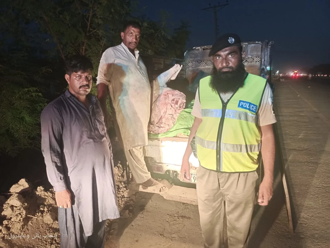 Patrolling police Jahanian seize 160kg dead meat