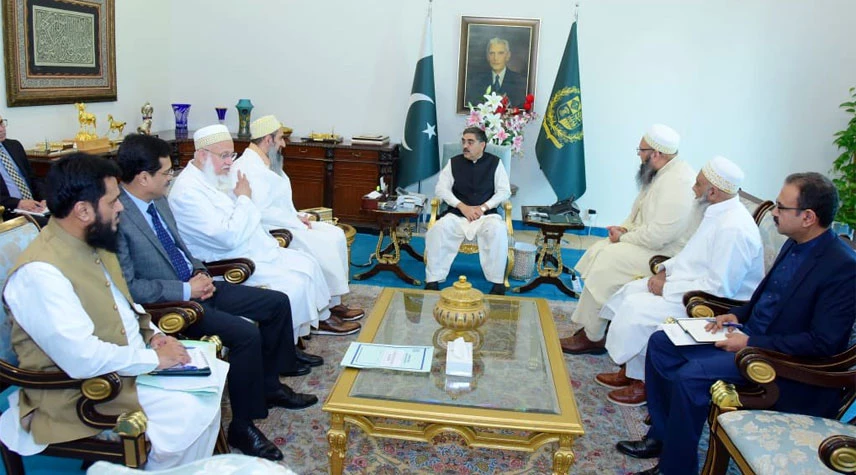 Caretaker PM urges joint efforts to purge society of intolerance, foster brotherhood