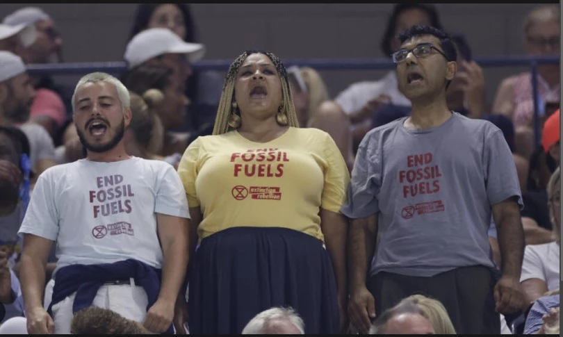 US Open drama as semis halted by climate protest