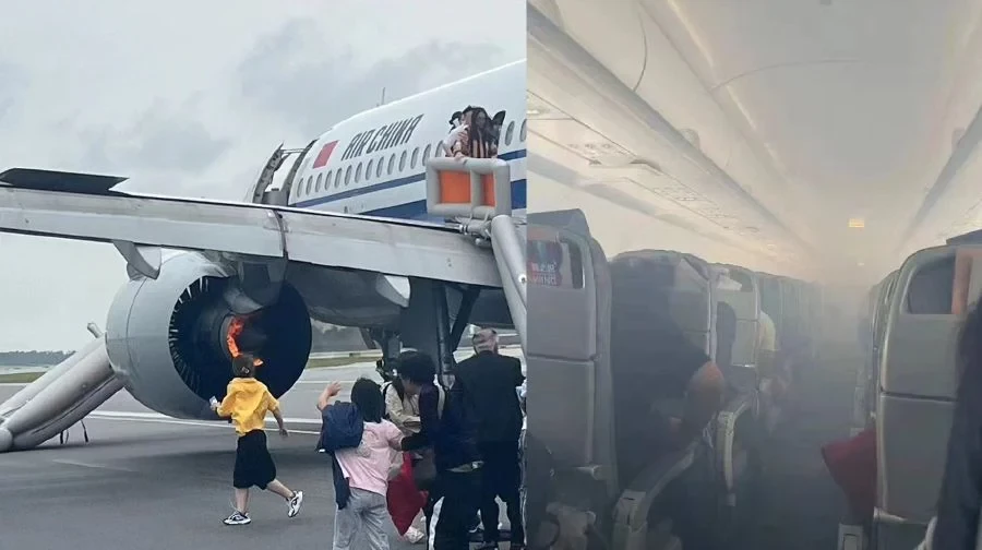 Nine hurt as Air China plane makes emergency landing in Singapore