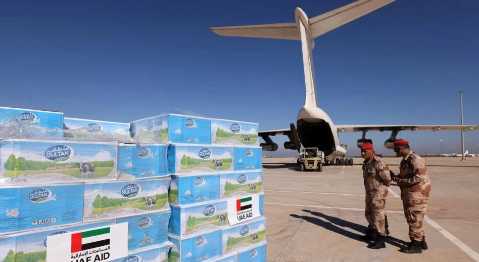 Aid arrives in flood-hit Libya but hopes fade for survivors