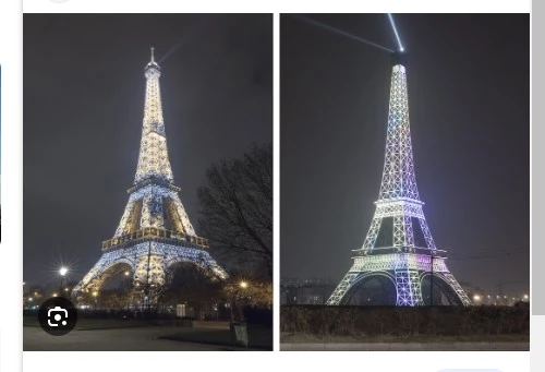 'Eiffel Tower' lights up quiet suburb in Chinese city