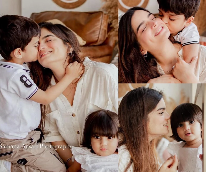 Aliza Sultan in 'All is Well' pictures with babies Sultan and Fatima