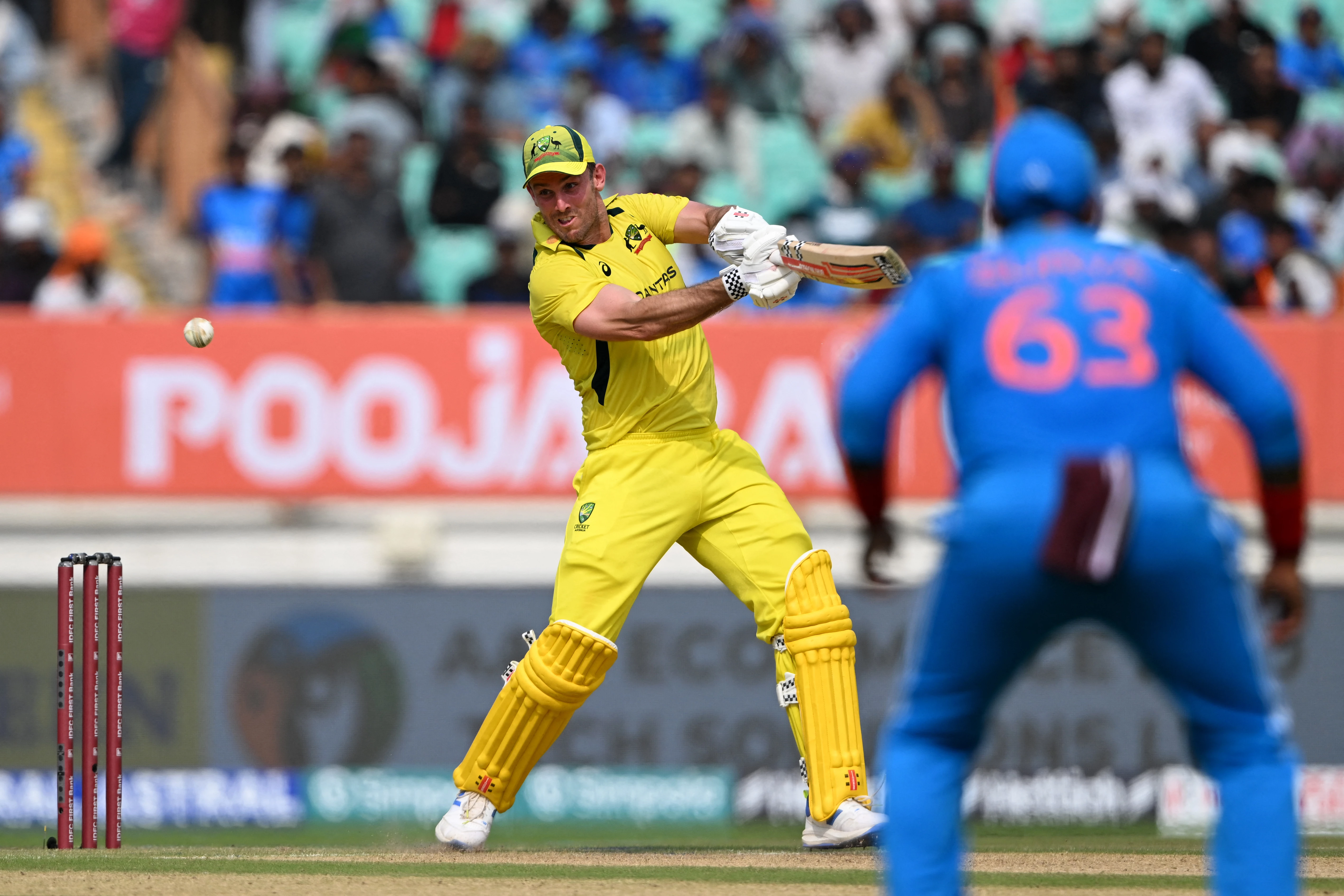 Marsh hits 96 as Australia make 352-7 against India