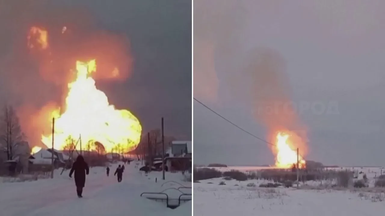 Fire erupts at pipeline in west Ukraine, injuring nine