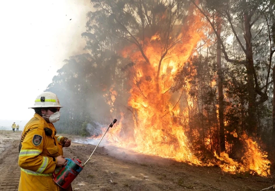 Australia fires force evacuations as country swelters