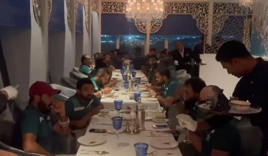 Pakistani cricketers enjoy grilled lamb chops, mutton curry, fish in lavish dinner in Indian Hyderabad