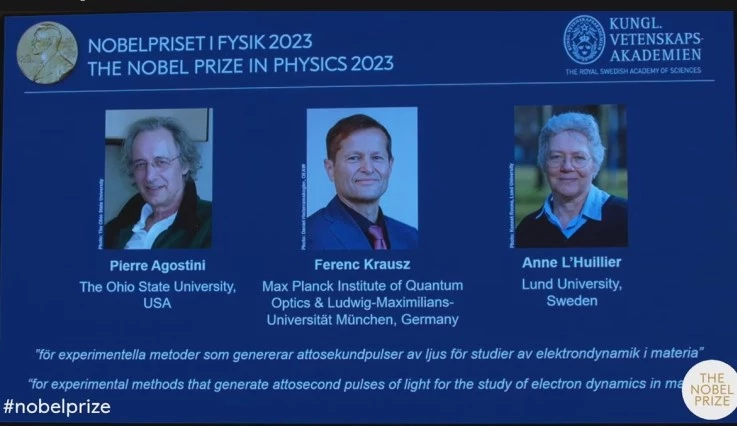 Trio wins Nobel Physics Prize for work on electrons