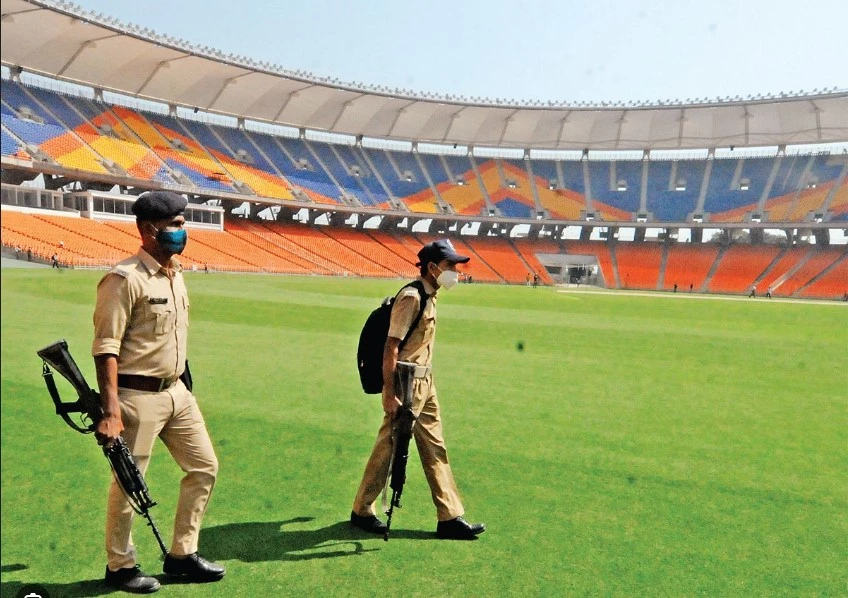 Security at Ahmedabad Cricket Stadium bolstered due to terror threats