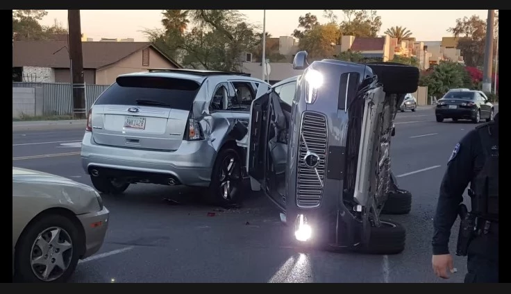 Self-driving car involved in serious accident in US