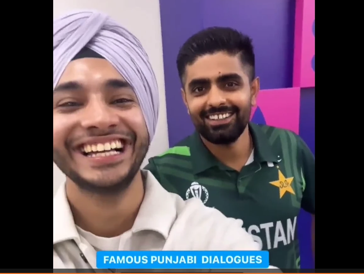 Babar Azam’s Punjabi video with Indian fan goes viral