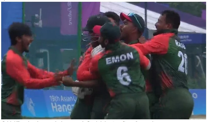 Bangladesh edge Pakistan on last ball to win Asia Games cricket bronze